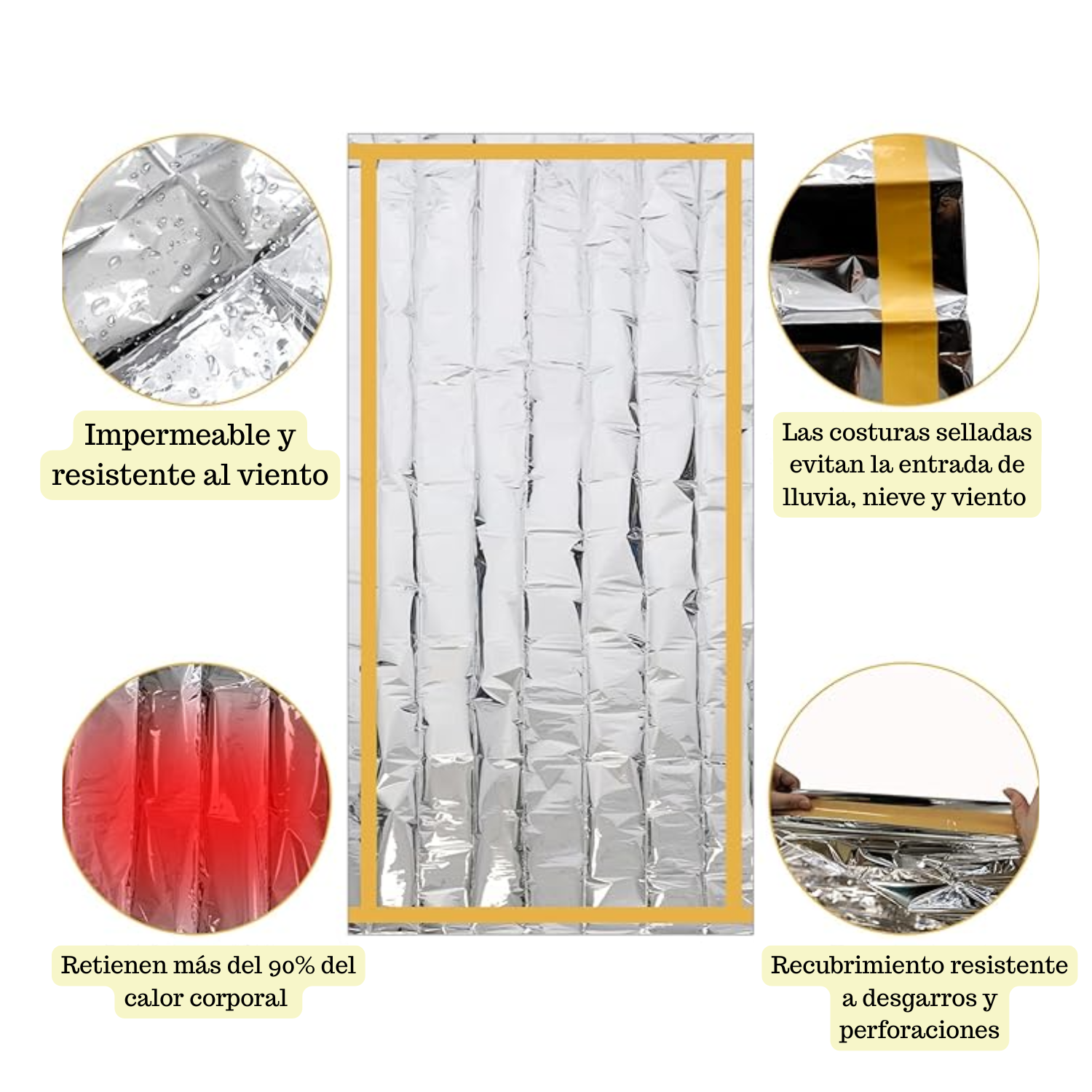 Saco De Dormir Reflectante Emergencia Waterproof-3