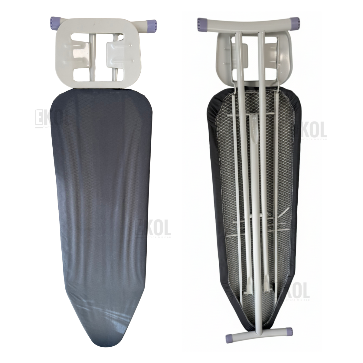 Tabla De Planchar Premium Metal Tela Gris 134x36 cm-2