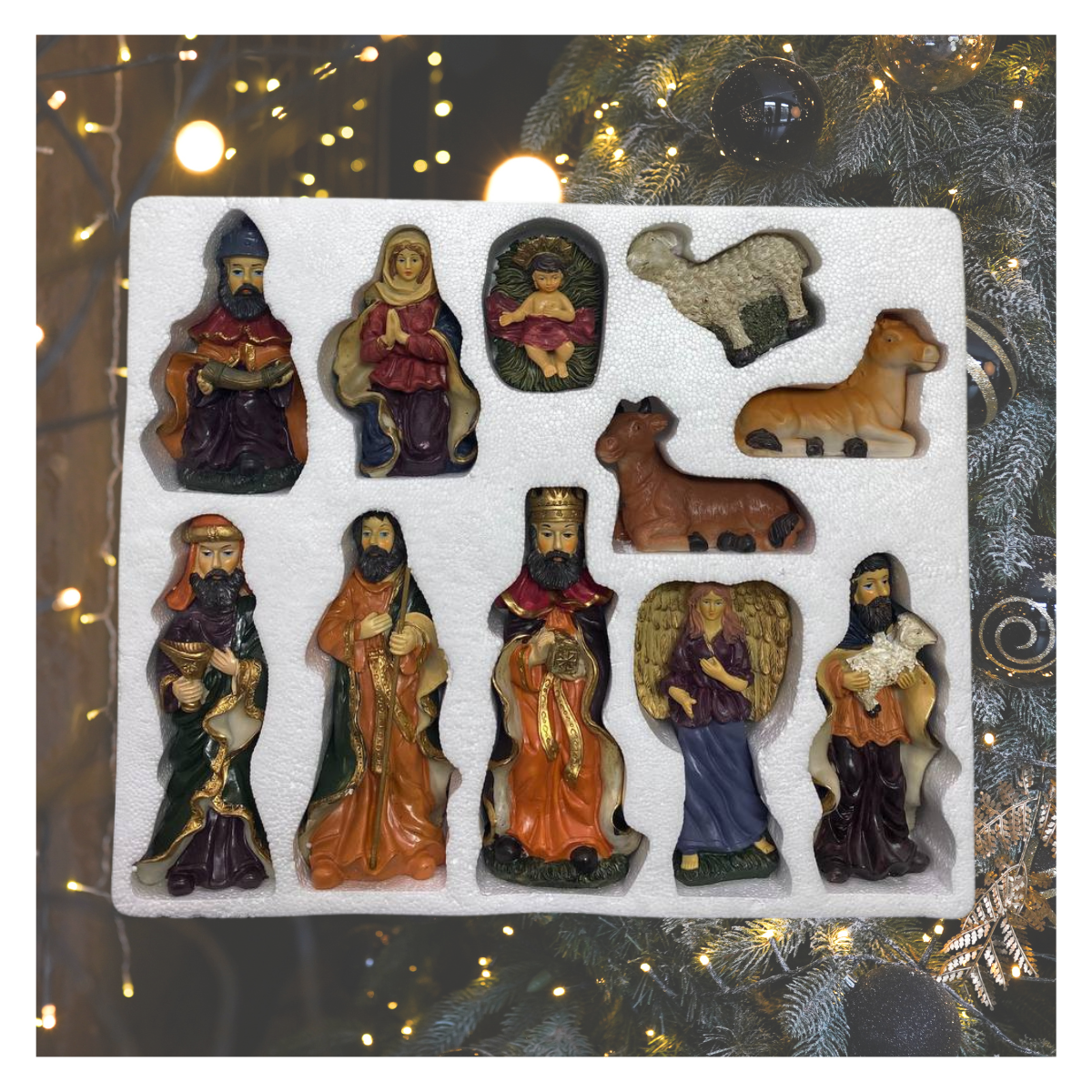 Pesebre Nacimiento Adorno Decoracion 11 Piezas Navidad 2025-3