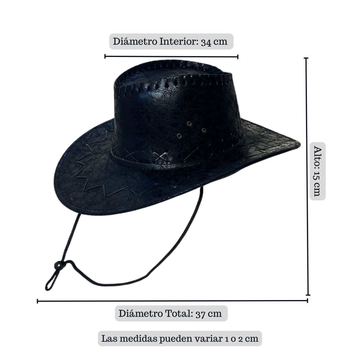 Sombrero Vaquero Unisex Gorro Oeste Fiestas Patrias-2