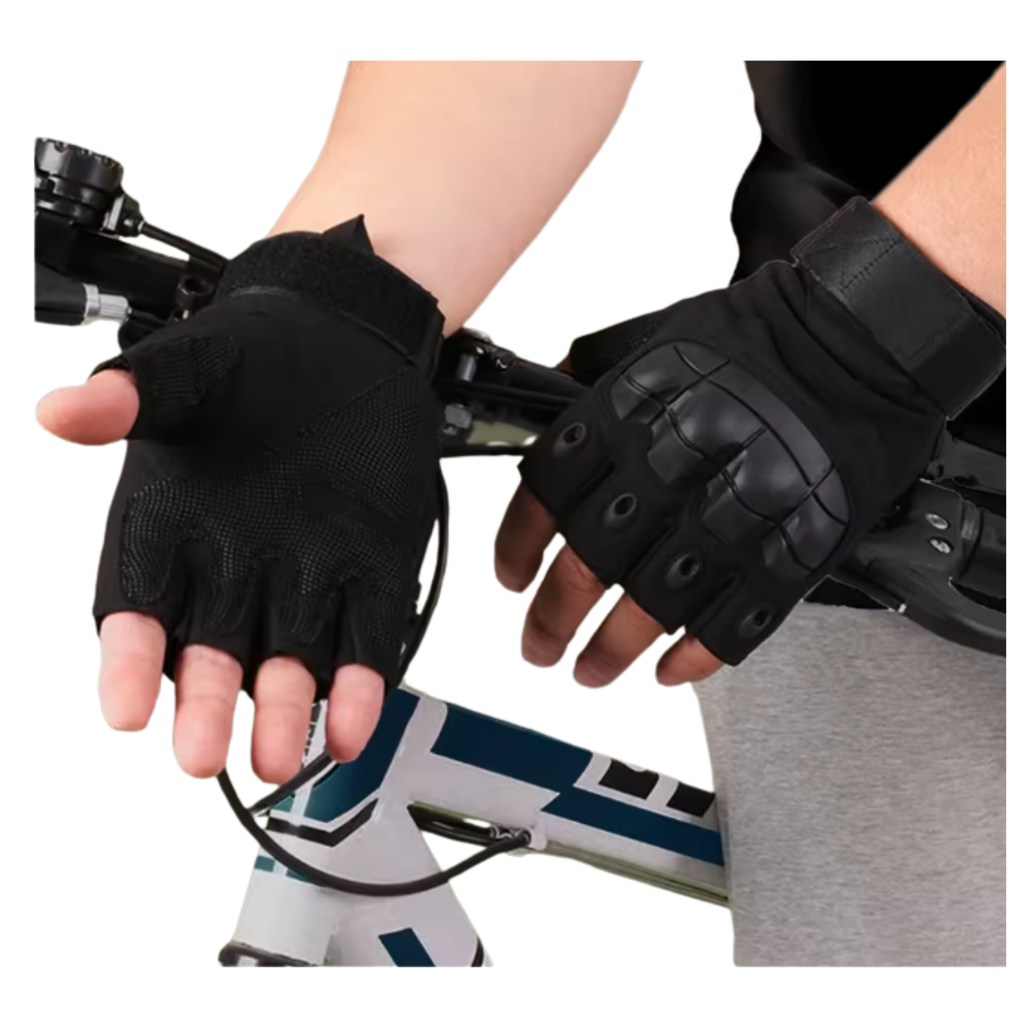 Guante Corto Táctico Militar Moto Bicicleta Airsoft-2