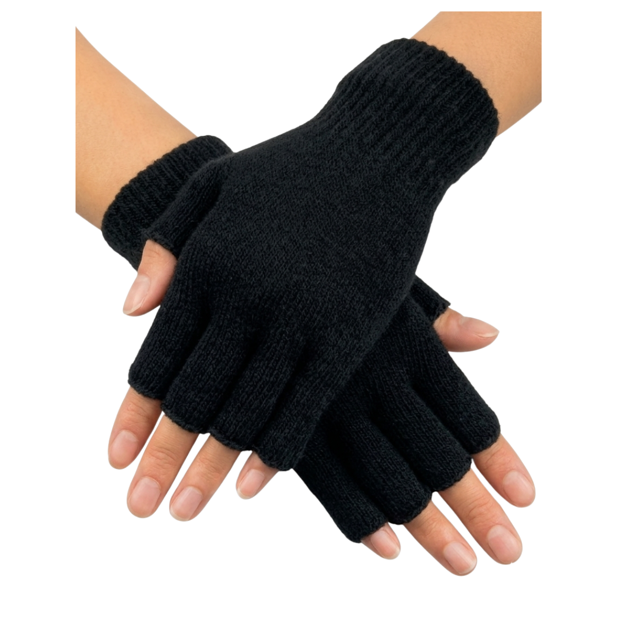 Pack 3 Pares de Guantes de Lana sin Dedos: Térmicos, Táctiles y Transpirables para Invierno-2