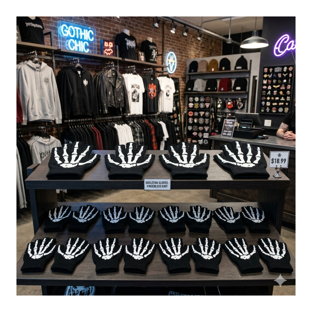 Pack 12 Guantes Manga Calavera Hombre Mujer Sin Dedos Bicicleta Moto-6