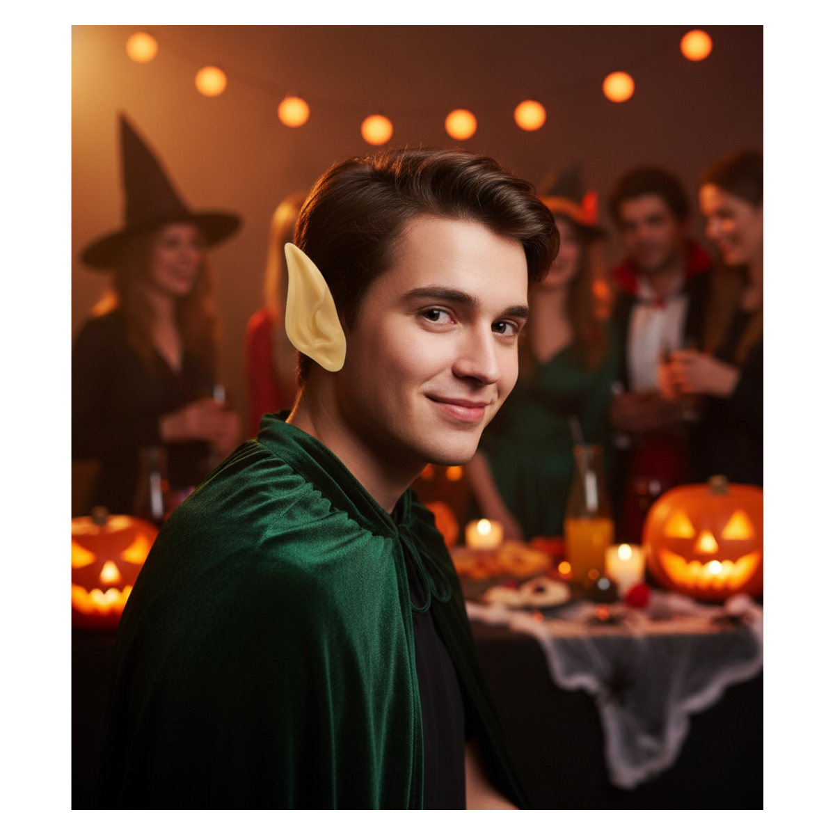 Pack 2 Orejas de Elfo Goma Disfraces Fiesta Halloween 2025-5