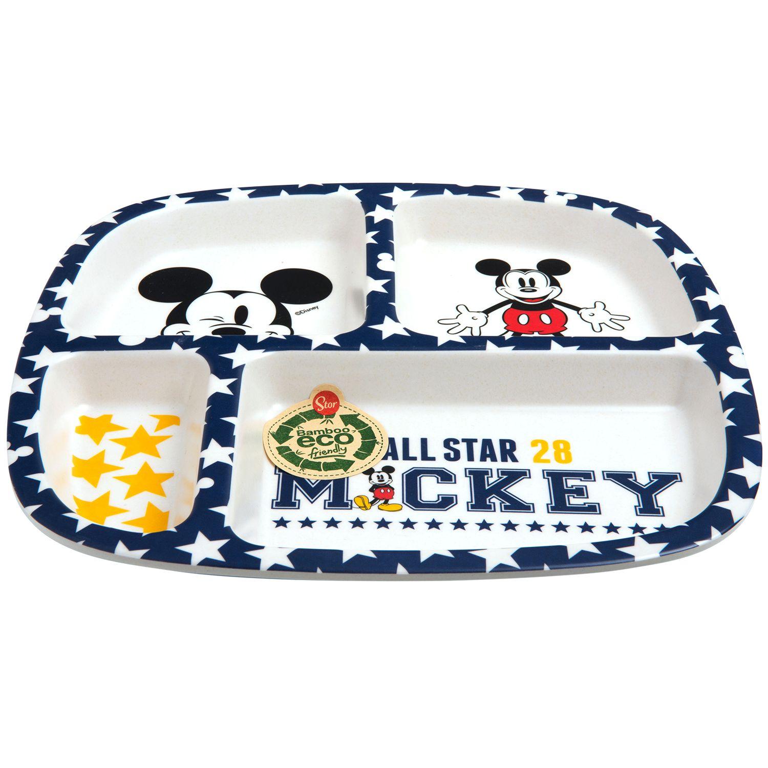 Plato con Divisiones Mickey Material Ecológico-0