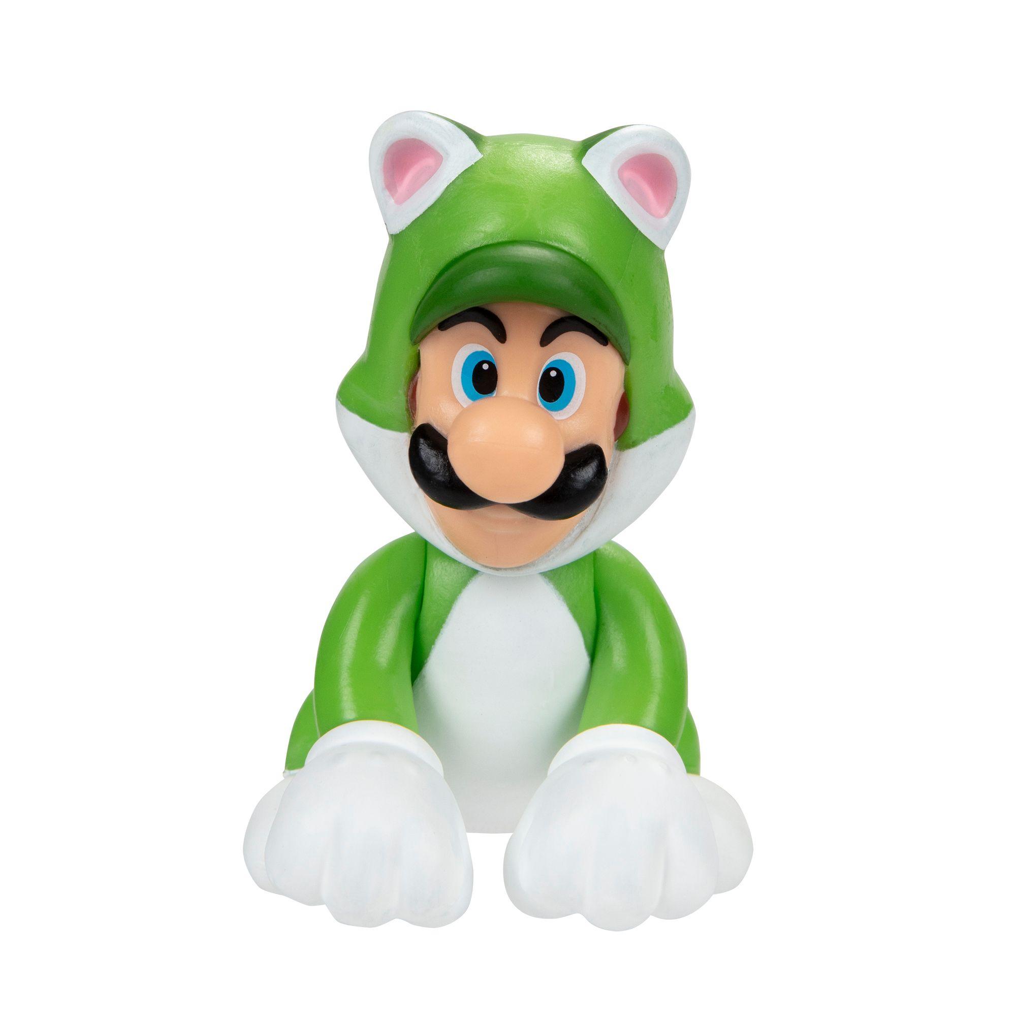 Figura de Cat Luigi 2,5" Super Mario-6