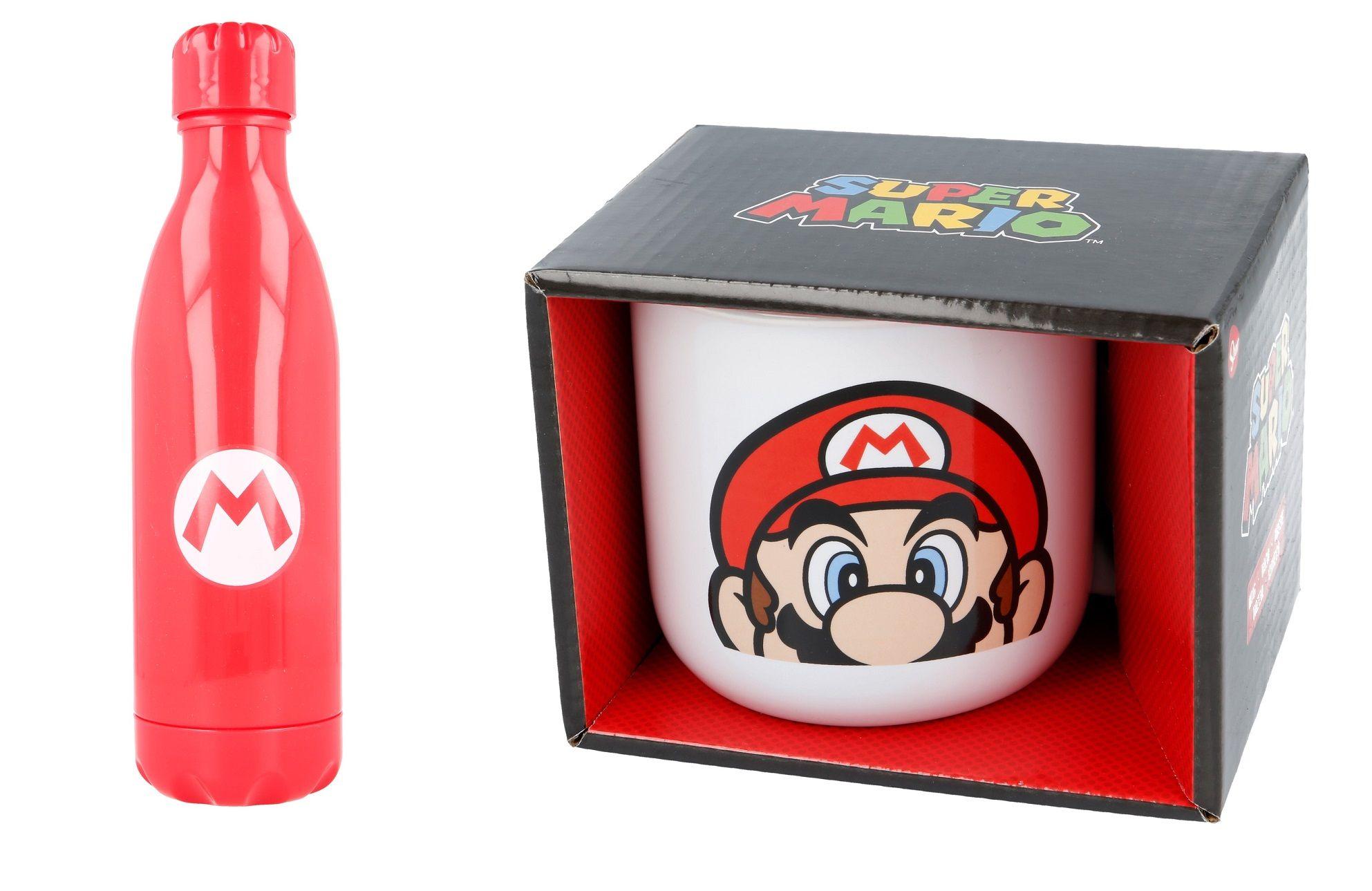 Pack Botella Juvenil 660Ml + Tazón de Ceramica Mario Bros-0