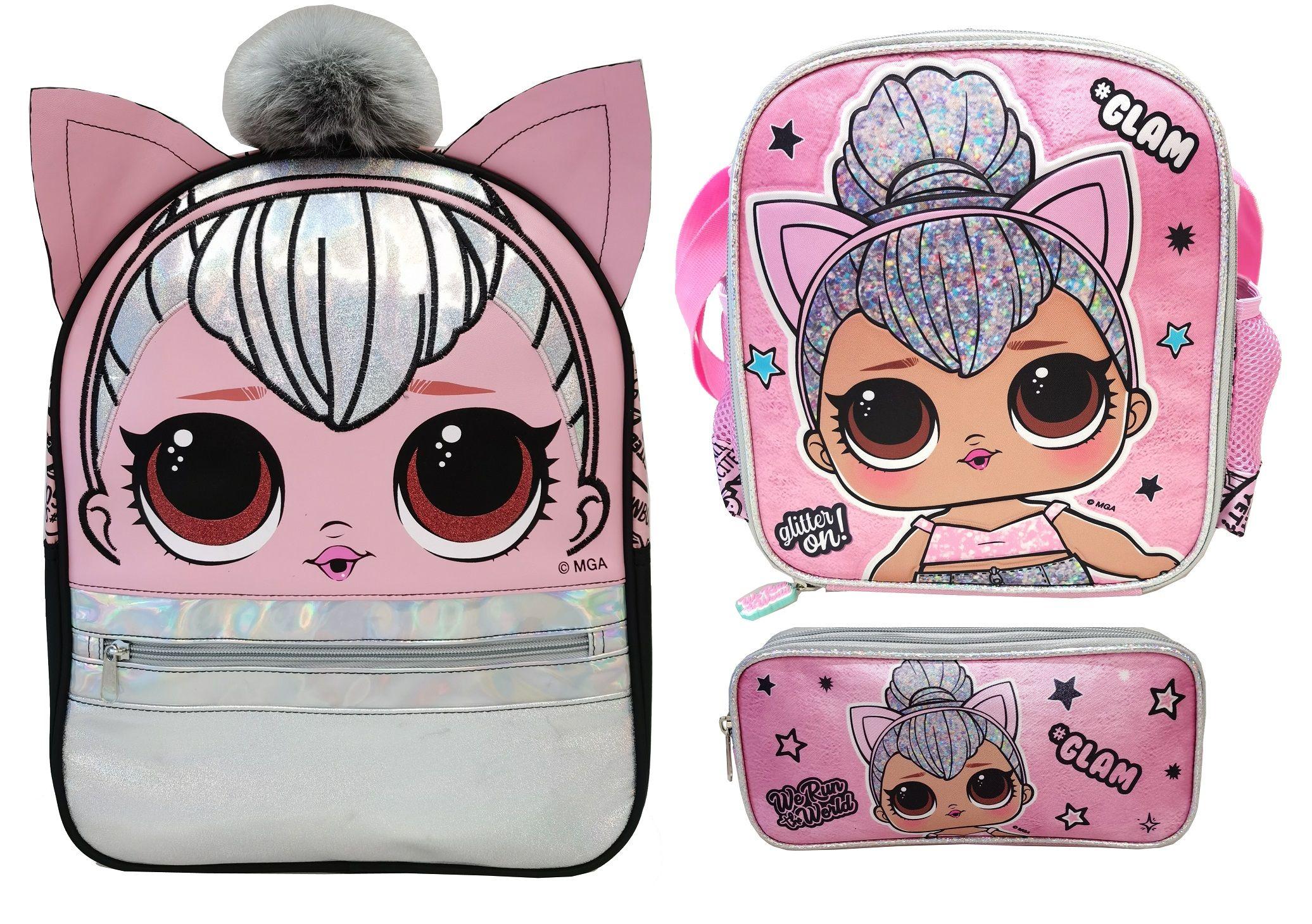 Pack Lol Surprise Mochila 14" + Lonchera + Estuche Queen K.-0