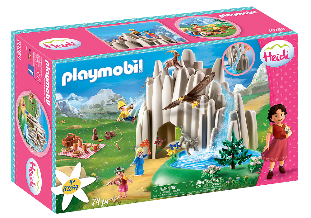 Playmobil Lago Con Heidi Pedro Y Clara Con Bomba De Agua 70254-0