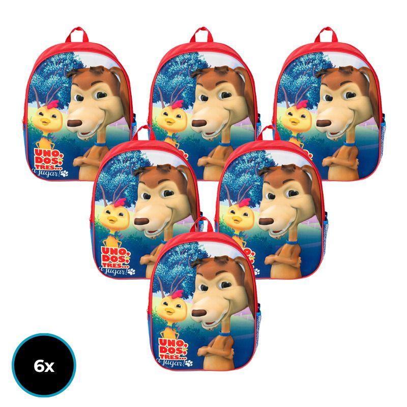 Superpack Mochila 3D Mi Perro Chocolo X 6-0