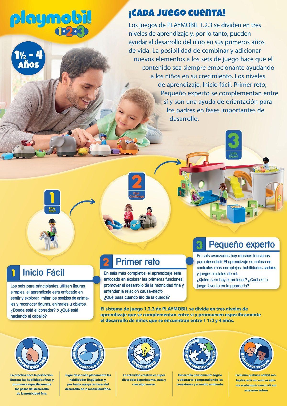 Playmobil 1.2.3 Mi Primer Tren, Multicolor 70179-3