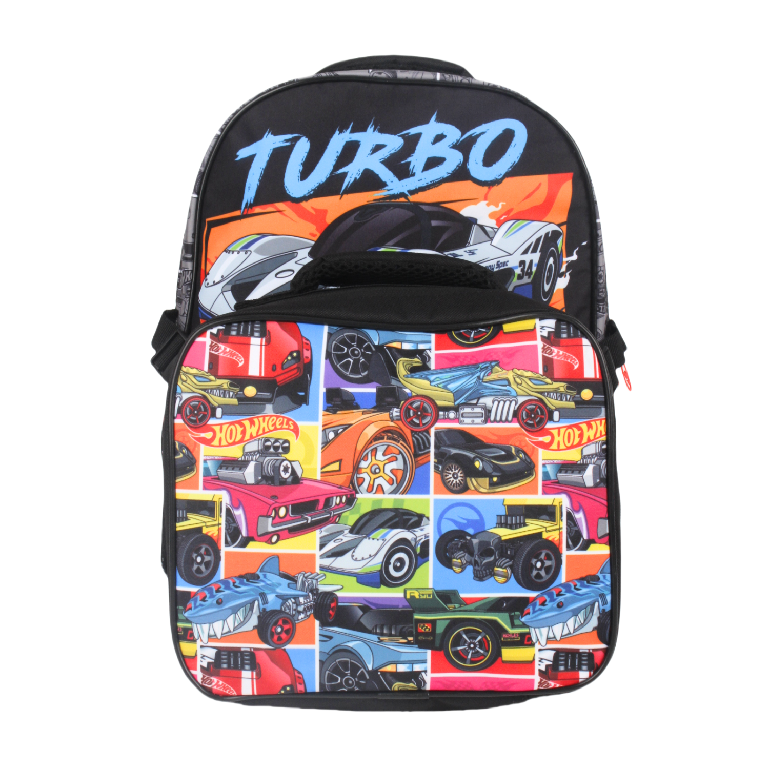 Mochila con Lonchera Hotwheels-5