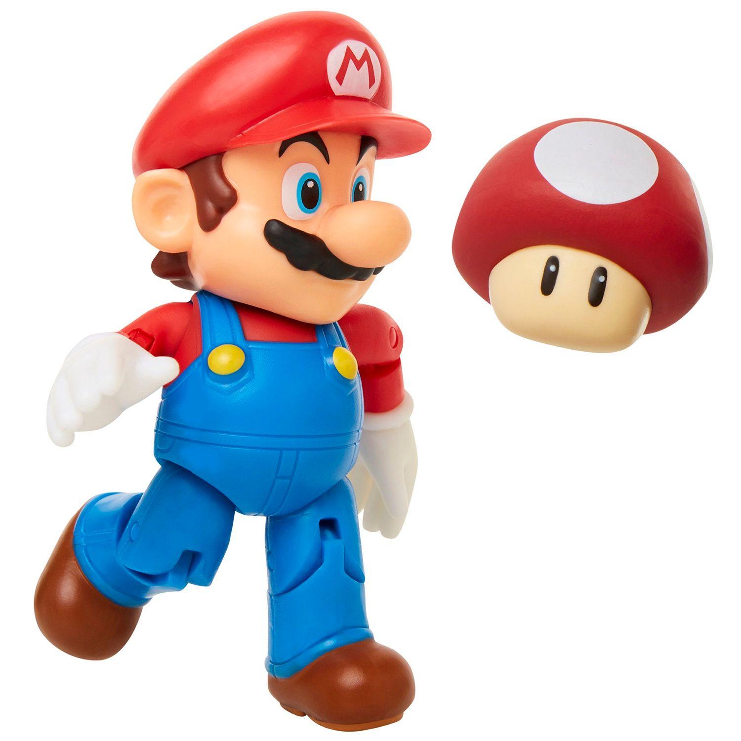 Figura de Mario con Super Champiñon Super Mario-1