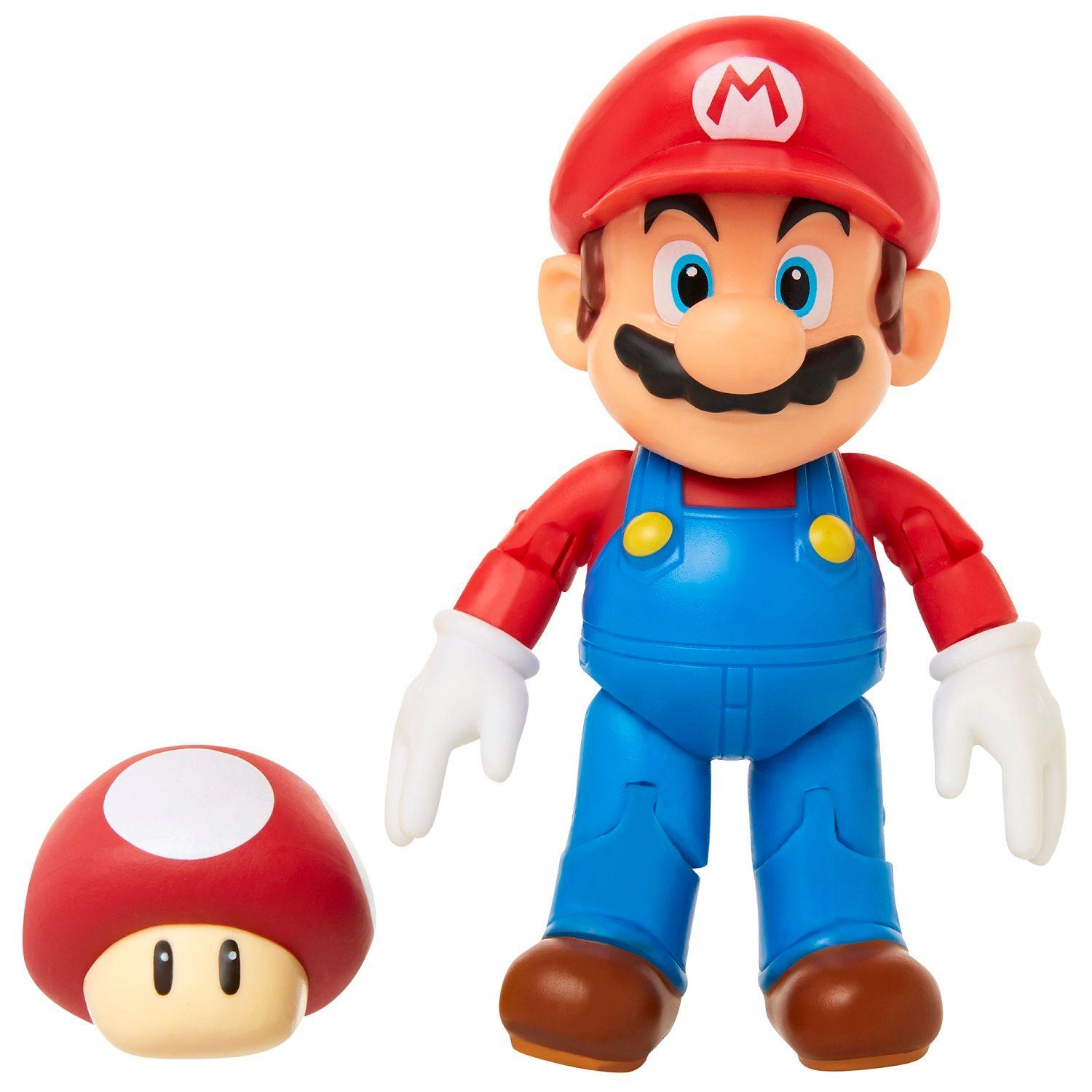 Figura de Mario con Super Champiñon Super Mario-2
