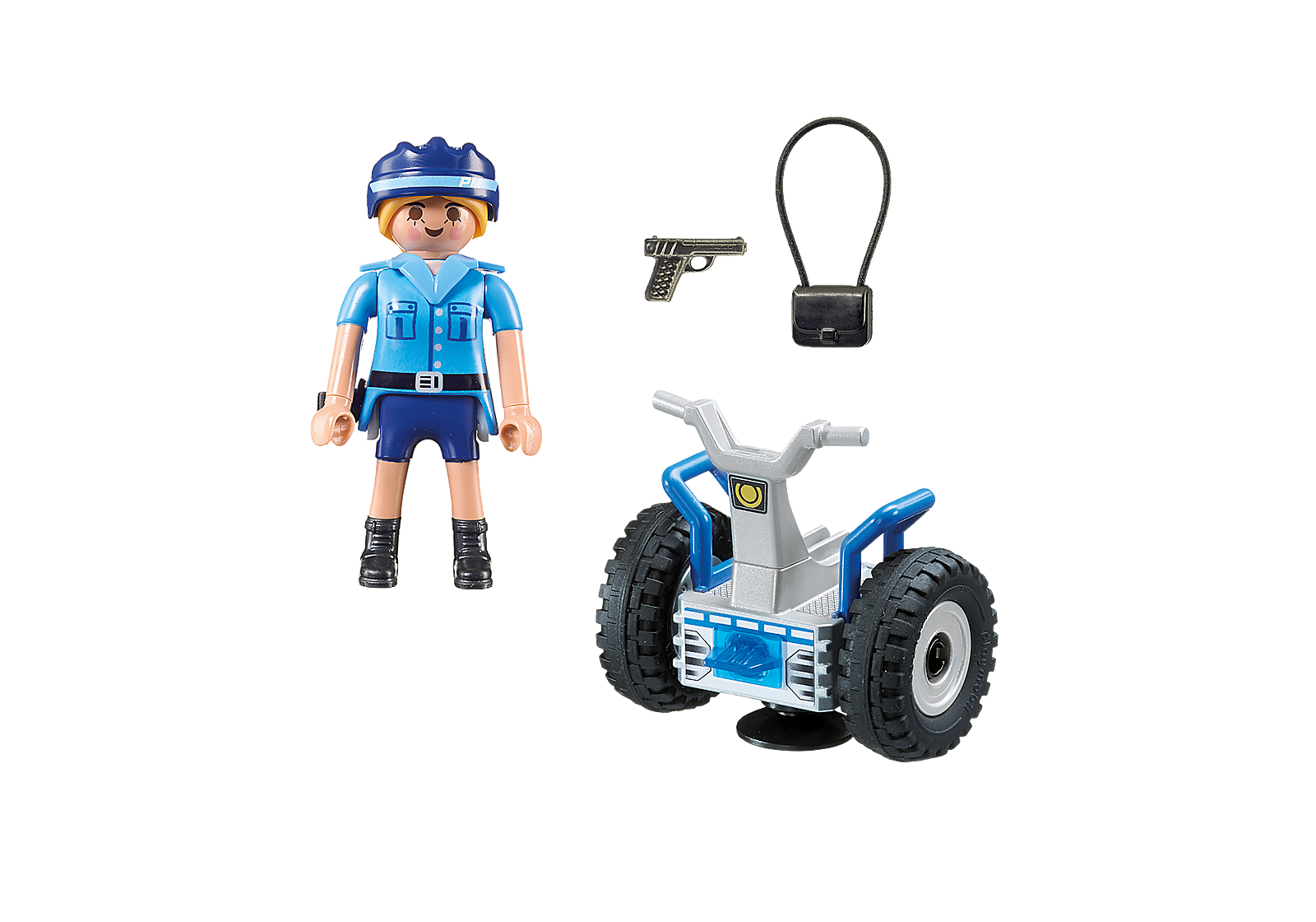 Playmobil Mujer Policia Con Balance Racer 6877-2