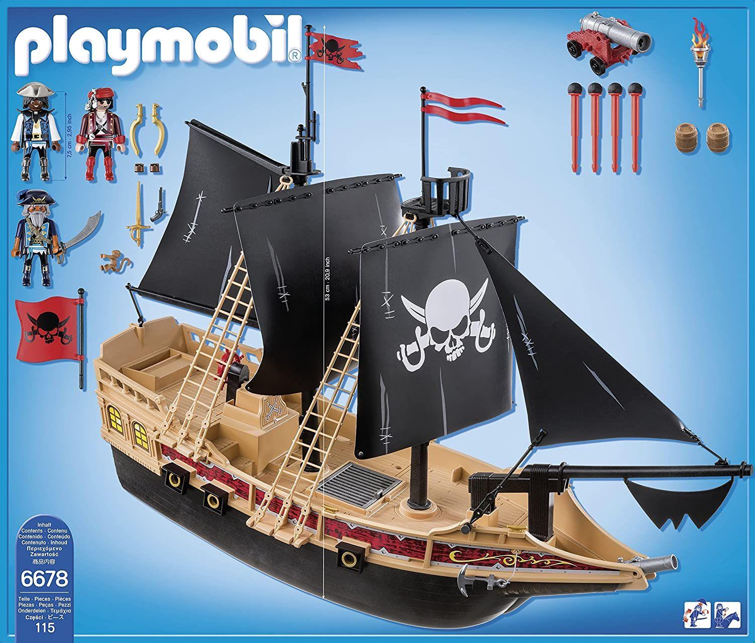 Playmobil Buque Corsario Piratas 6678-6