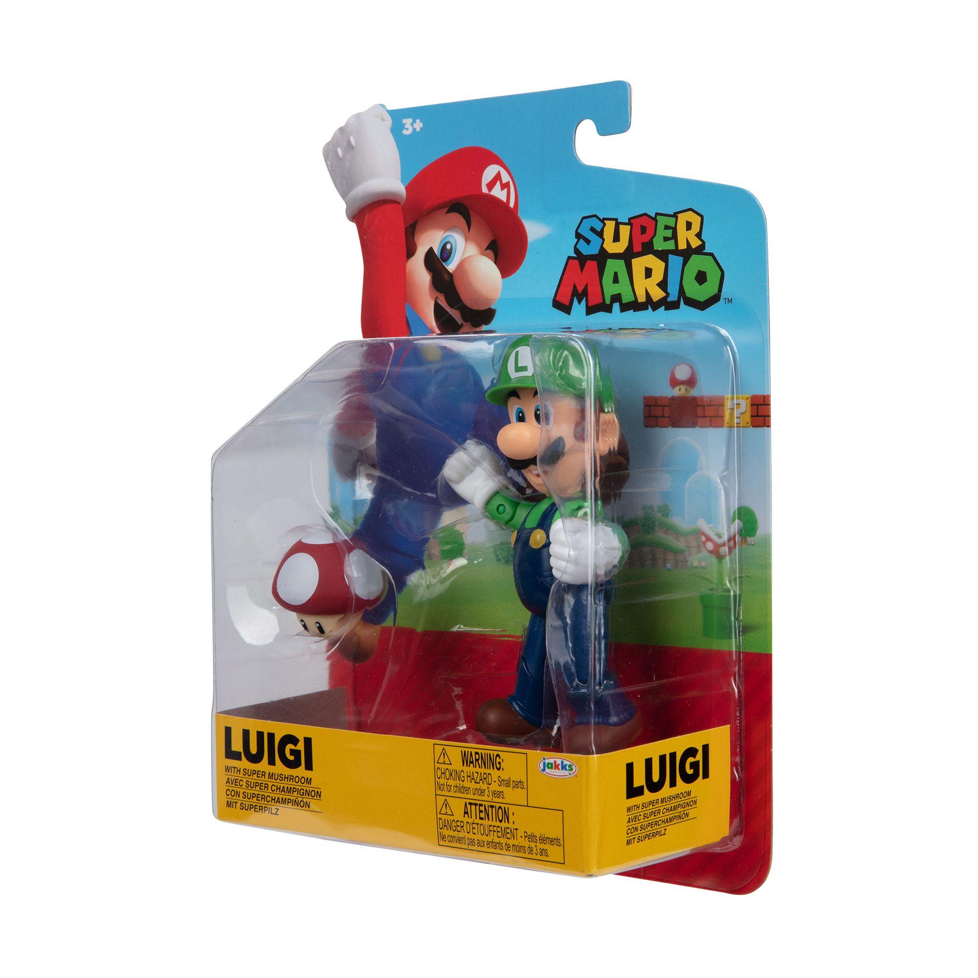 Figura de Luigi con Super Champiñón Super Mario-2