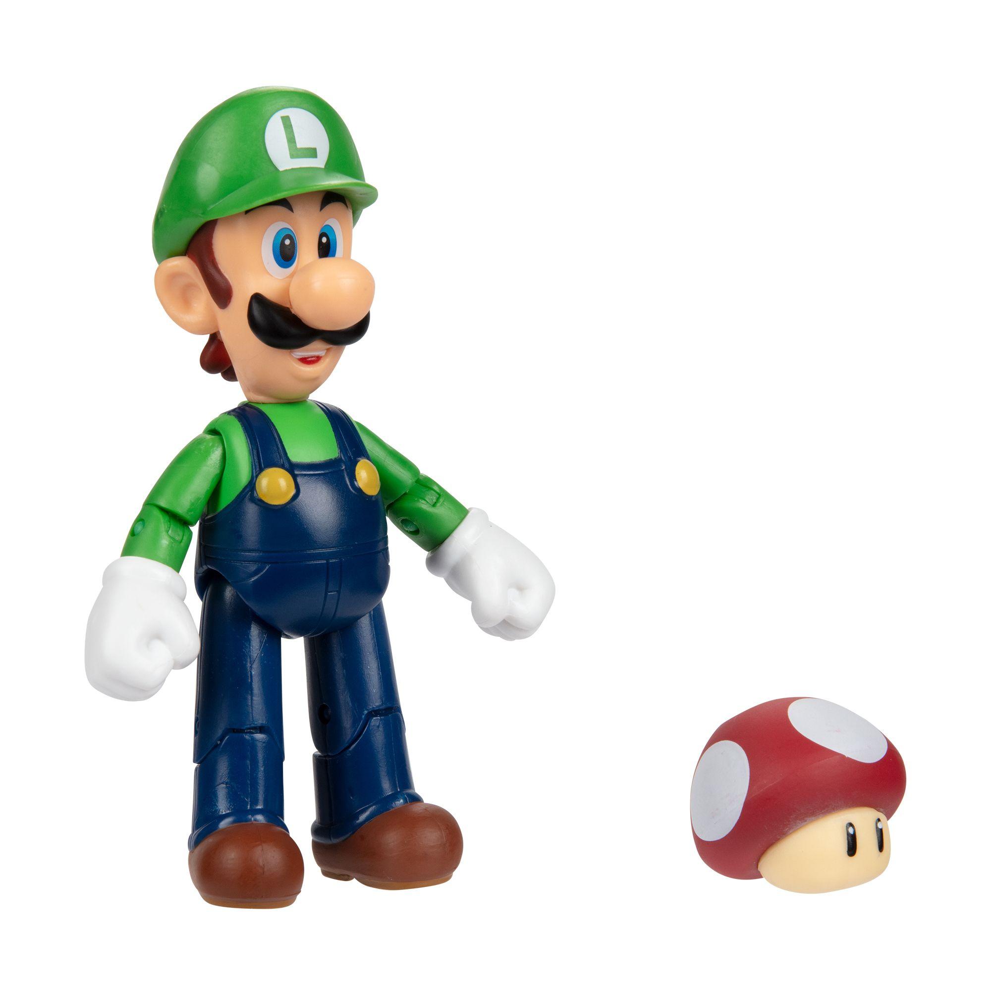 Figura de Luigi con Super Champiñón Super Mario-4