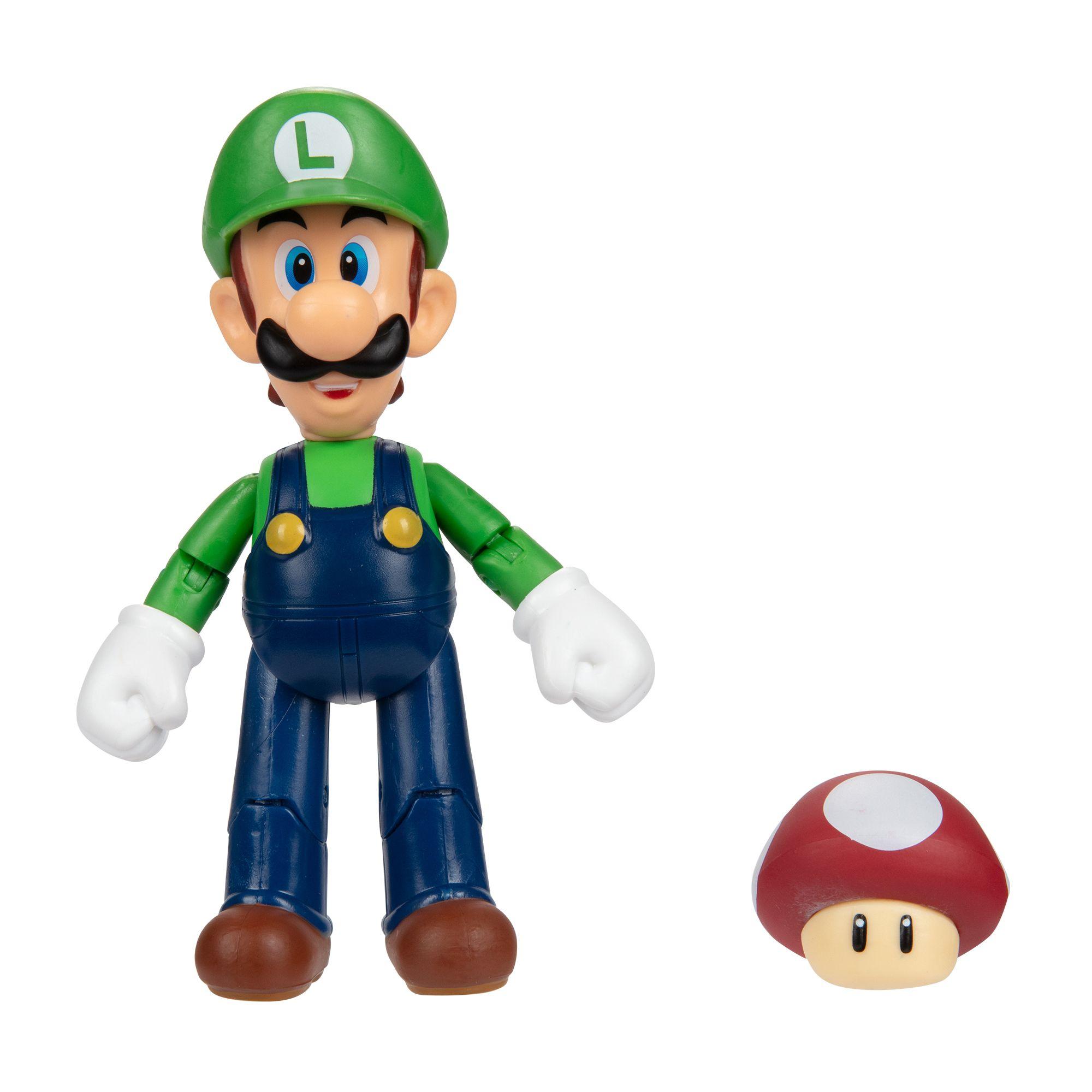 Figura de Luigi con Super Champiñón Super Mario-5