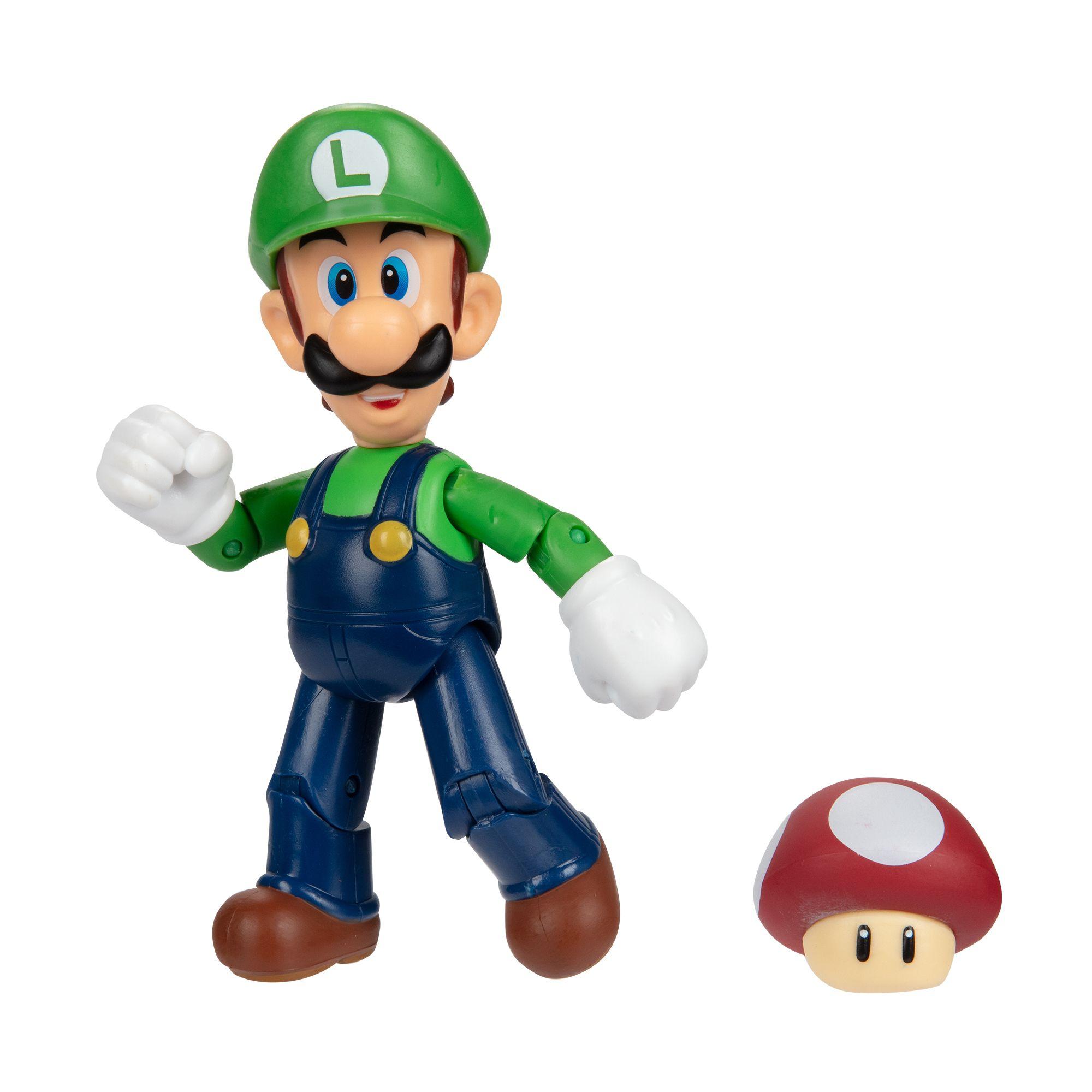 Figura de Luigi con Super Champiñón Super Mario-7
