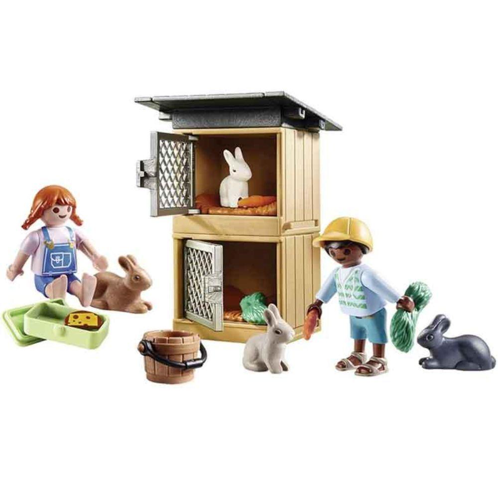 Playmobil Set de Regalo Alimentar a los Conejos 70675-1