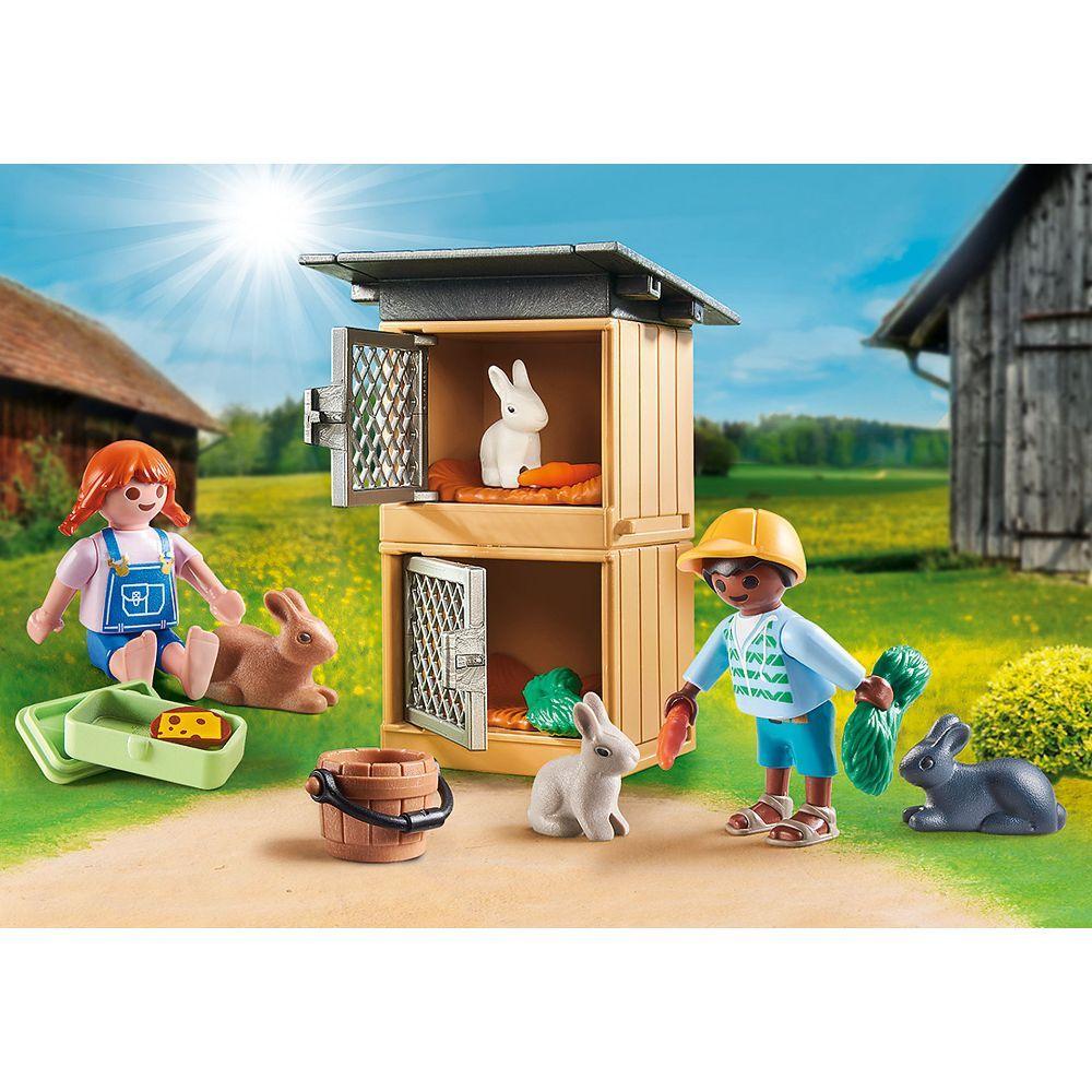 Playmobil Set de Regalo Alimentar a los Conejos 70675-2