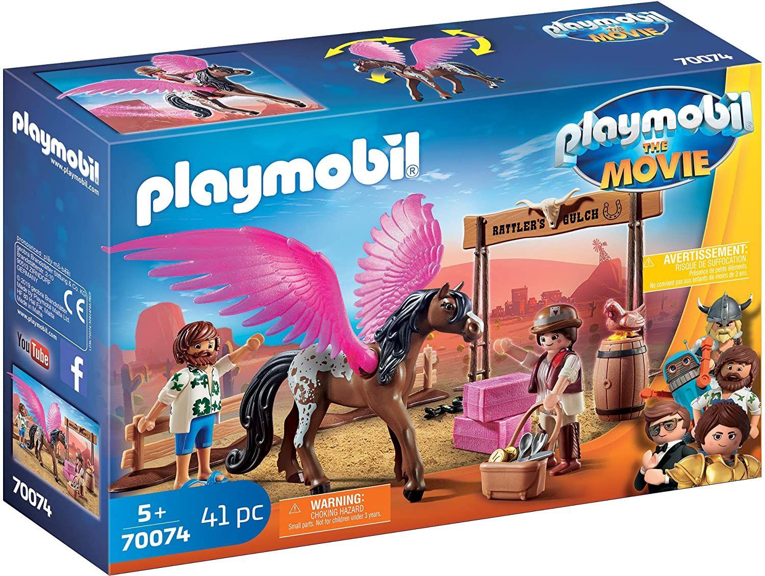Playmobil The Movie Marla, Del Y Caballo Con Alas 70074-0