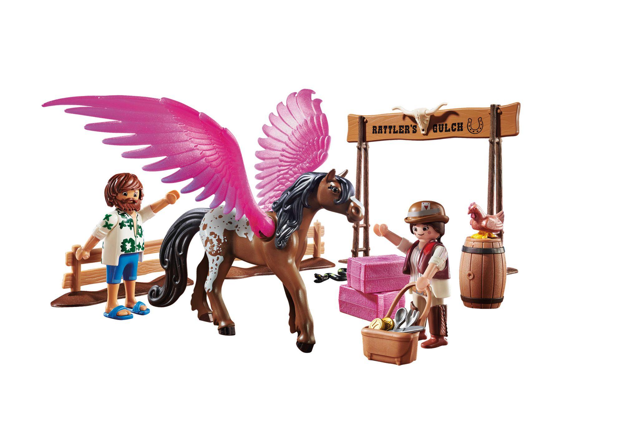 Playmobil The Movie Marla, Del Y Caballo Con Alas 70074-2