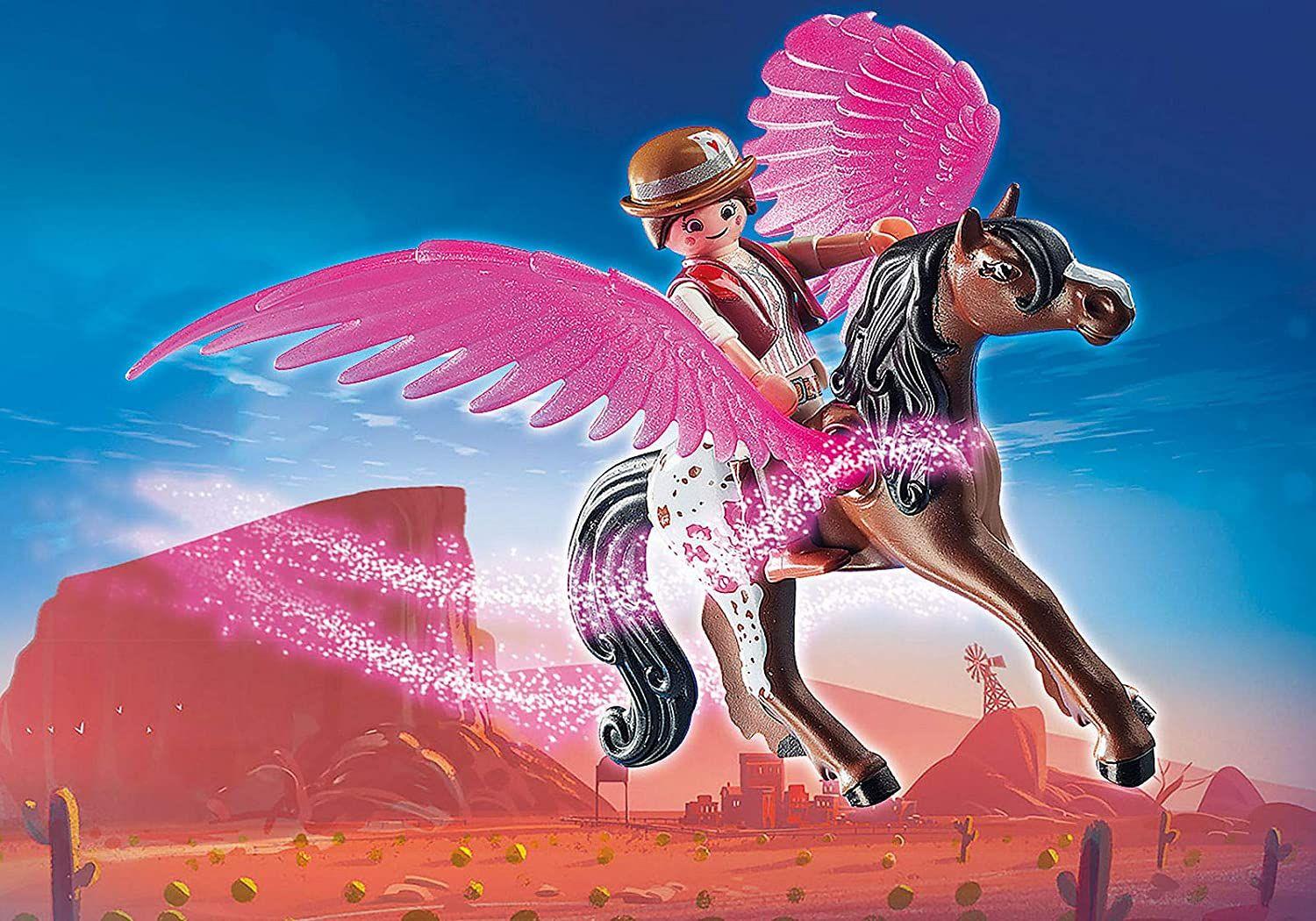 Playmobil The Movie Marla, Del Y Caballo Con Alas 70074-3