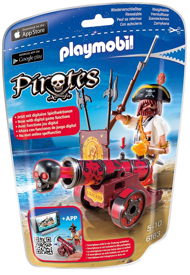 Playmobil Cañon Interactivo Rojo Con Bucanero 6163-0