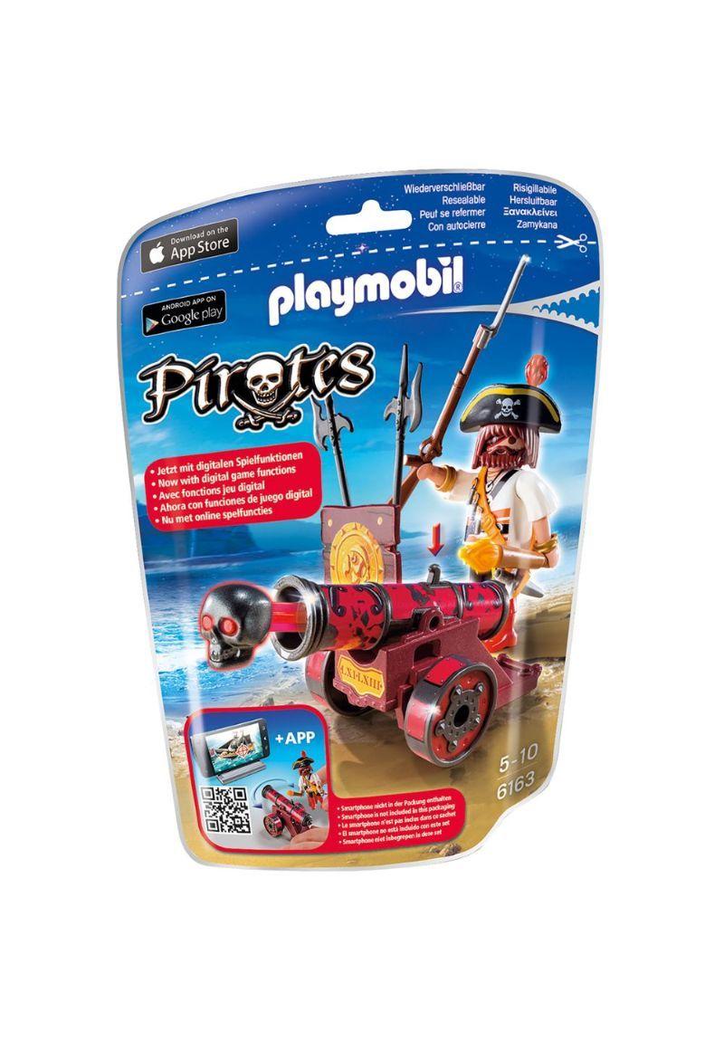 Playmobil Cañon Interactivo Rojo Con Bucanero 6163-1