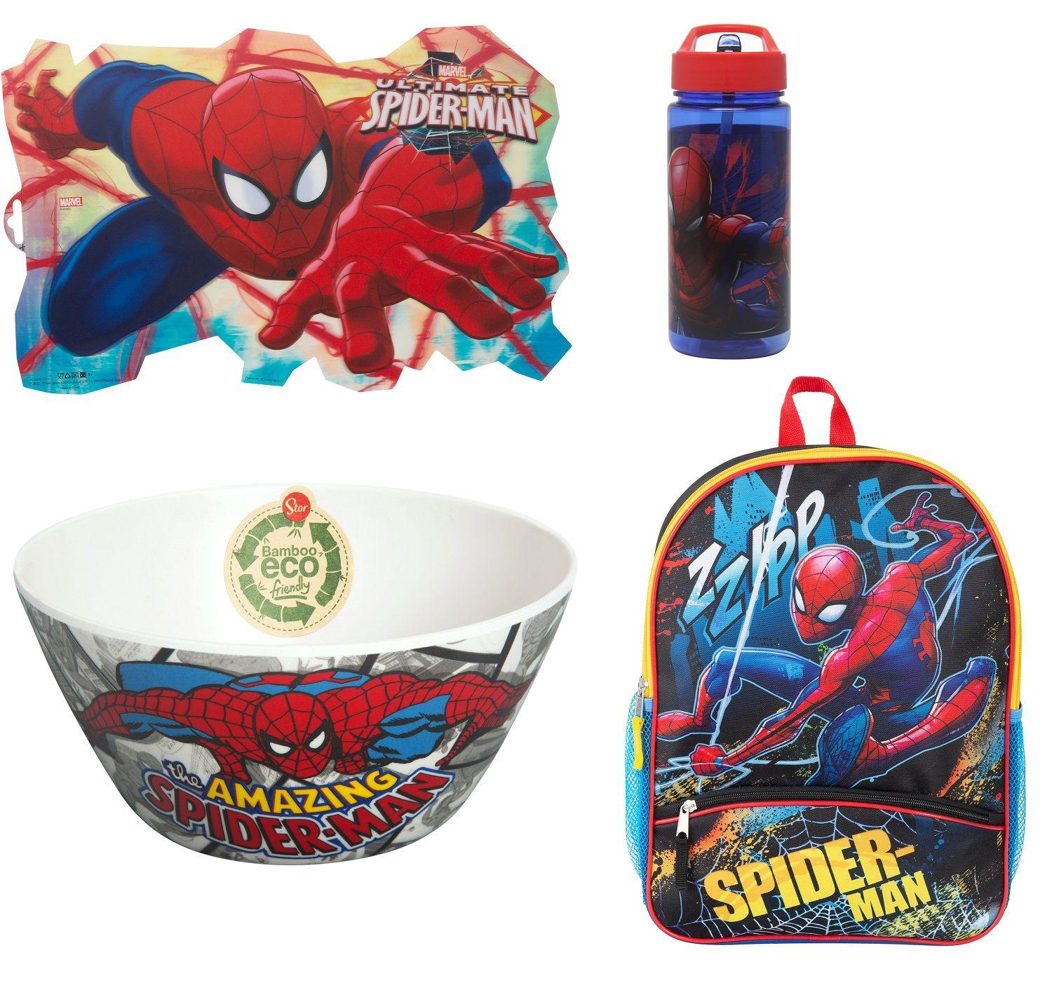 Individual + Botella + Bowl Cereal + Mochila Spiderman-0