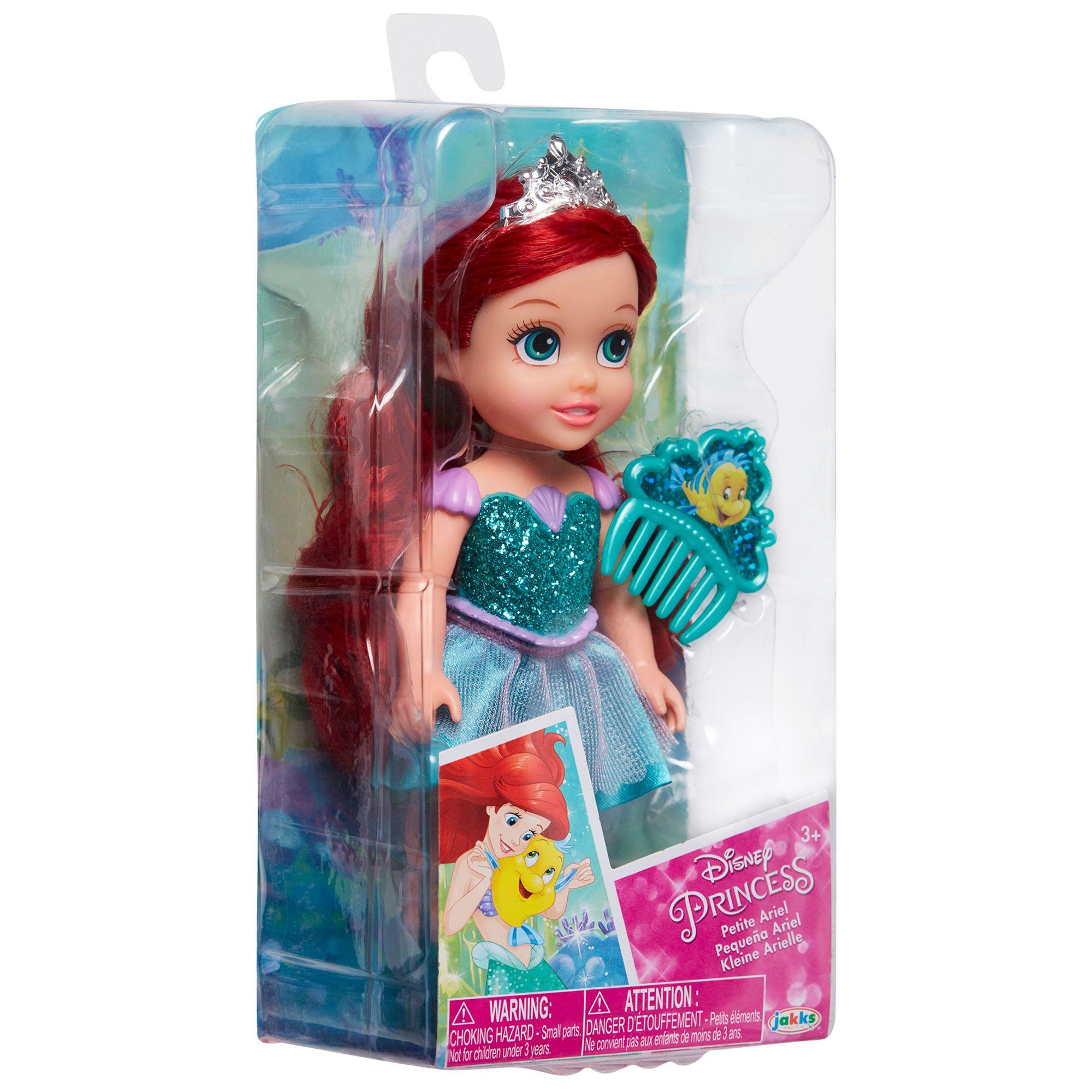 Muñeca Ariel Pequeña, Princesa De Disney De 15 Cm.-1