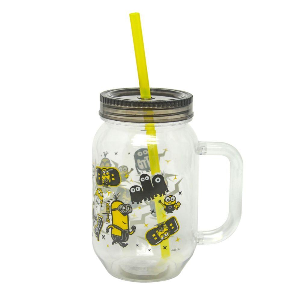 Jarro Con Bombilla Minions 580Ml-2