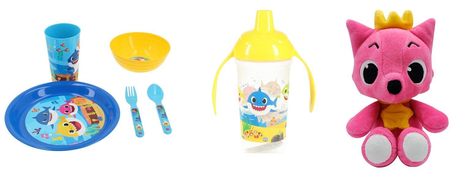 Set Vajilleria  + Tomajugo Infantil + Peluche Baby Shark-0