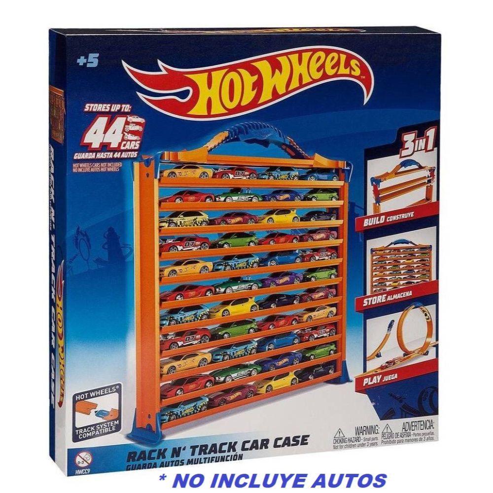 Caja Guarda Autos Y Pista Hot Wheels 3 En 1-0