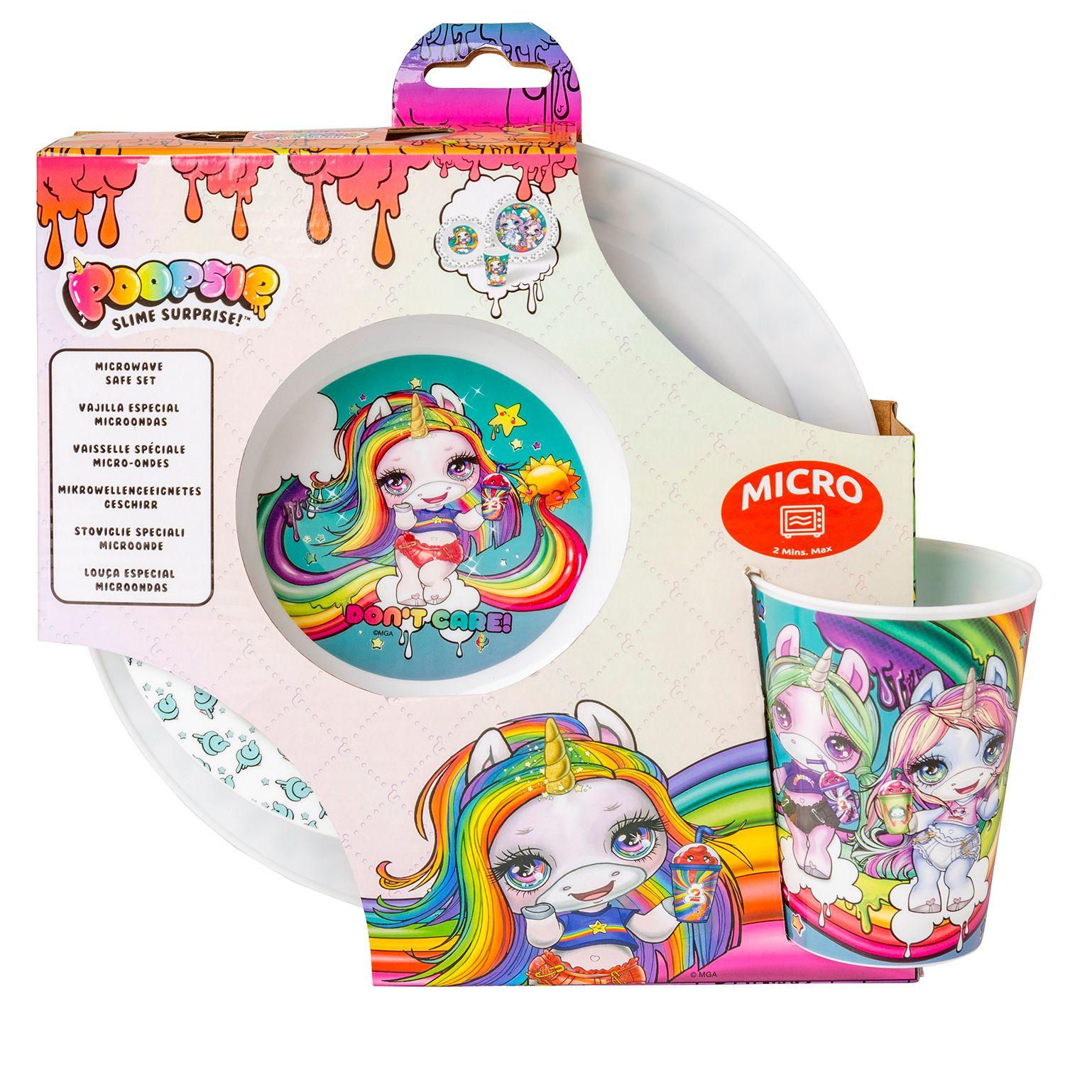 Set 3 Piezas Apto Microondas Poopsie-1