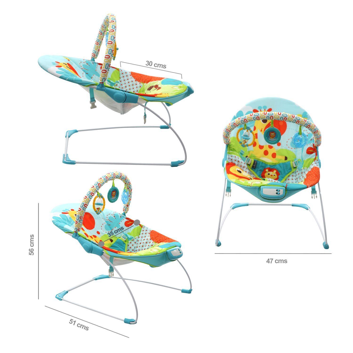 Silla Nido Pikaboo Tipo Bouncer Selva Azul-8