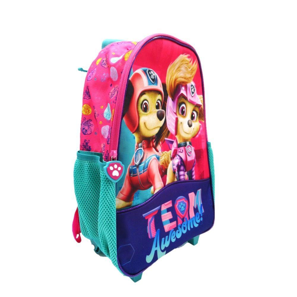 Mochila con ruedas paw patrol Rosada-1