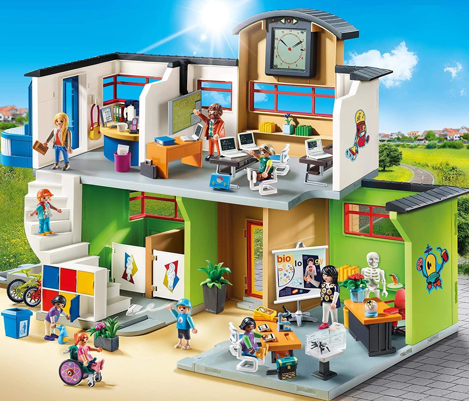 Playmobil Edificio De Escuela Amueblado 9453-3