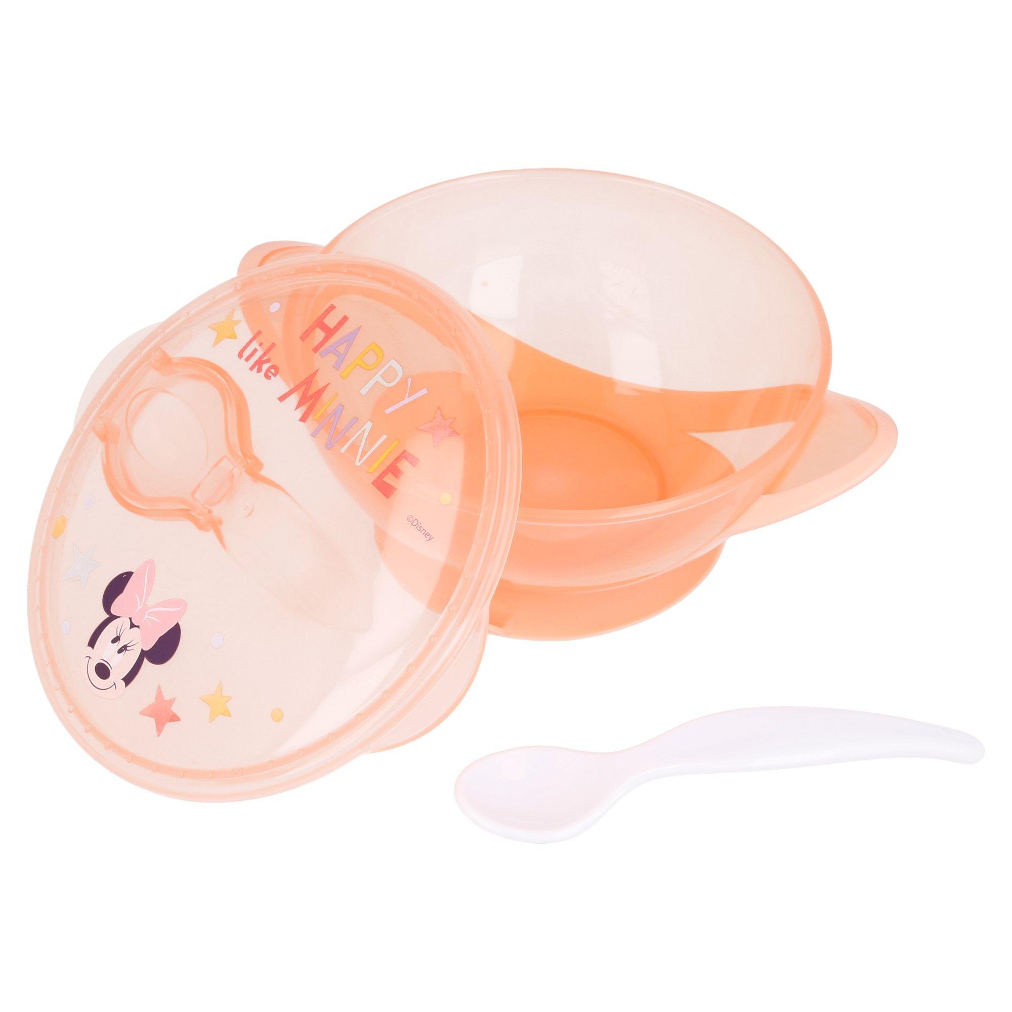Set Bowl Con Tapa Y Cuchara Disney Baby Minnie-0
