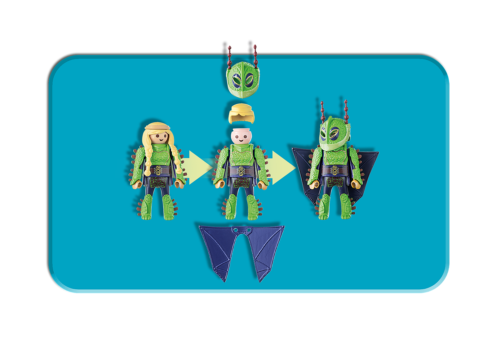 Playmobil Chusco Y Brusca Con Traje Volador 70042-4