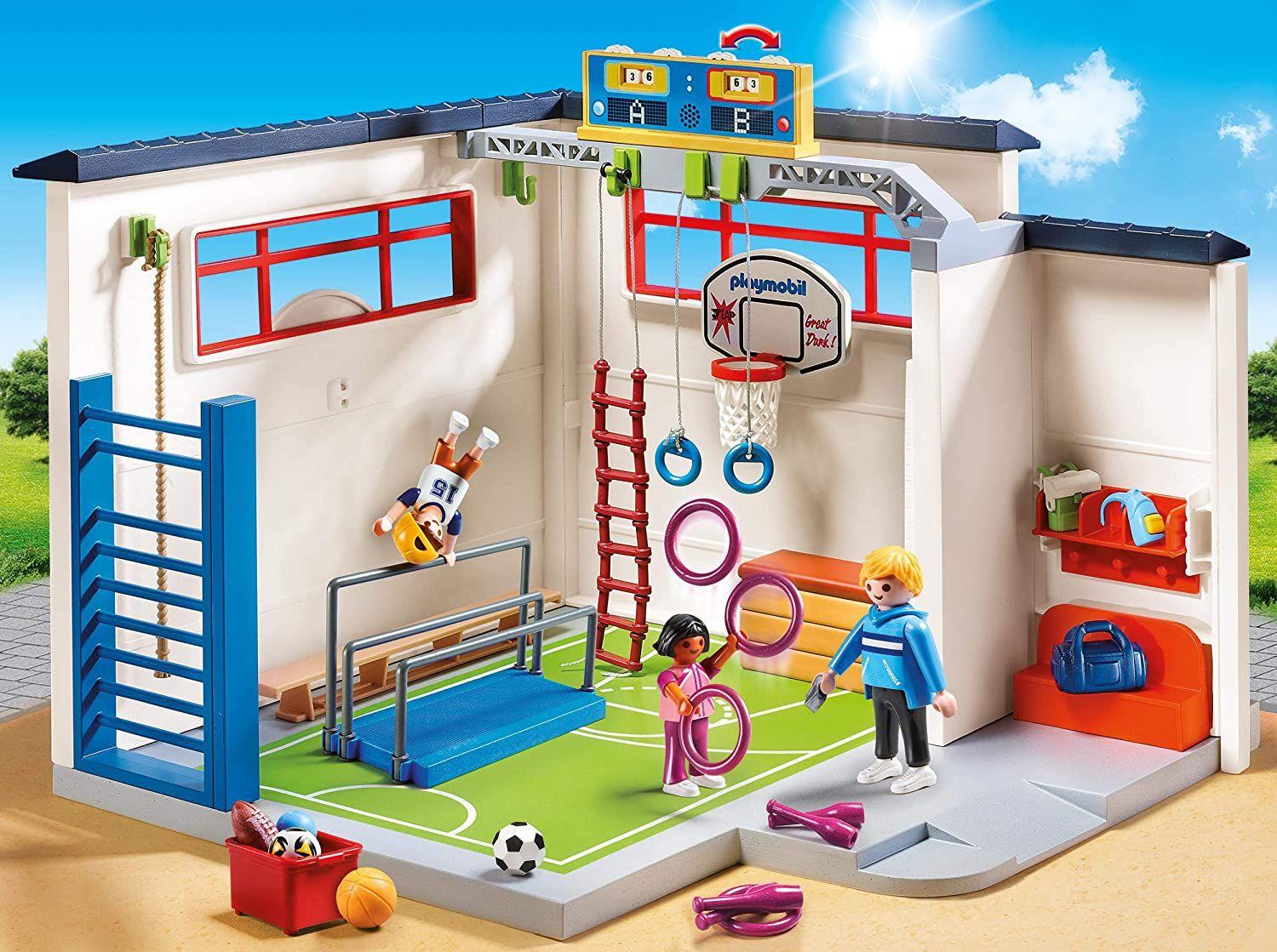 Playmobil Juego De Construcción De Gimnasio 9454-1