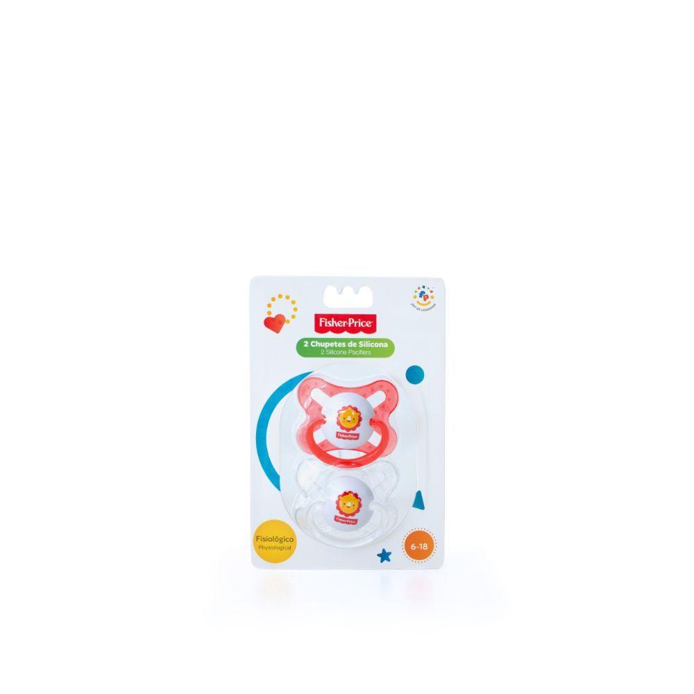 Pack de 2 Chupetes de Entretención Fisher Price 6 a 18 M-0