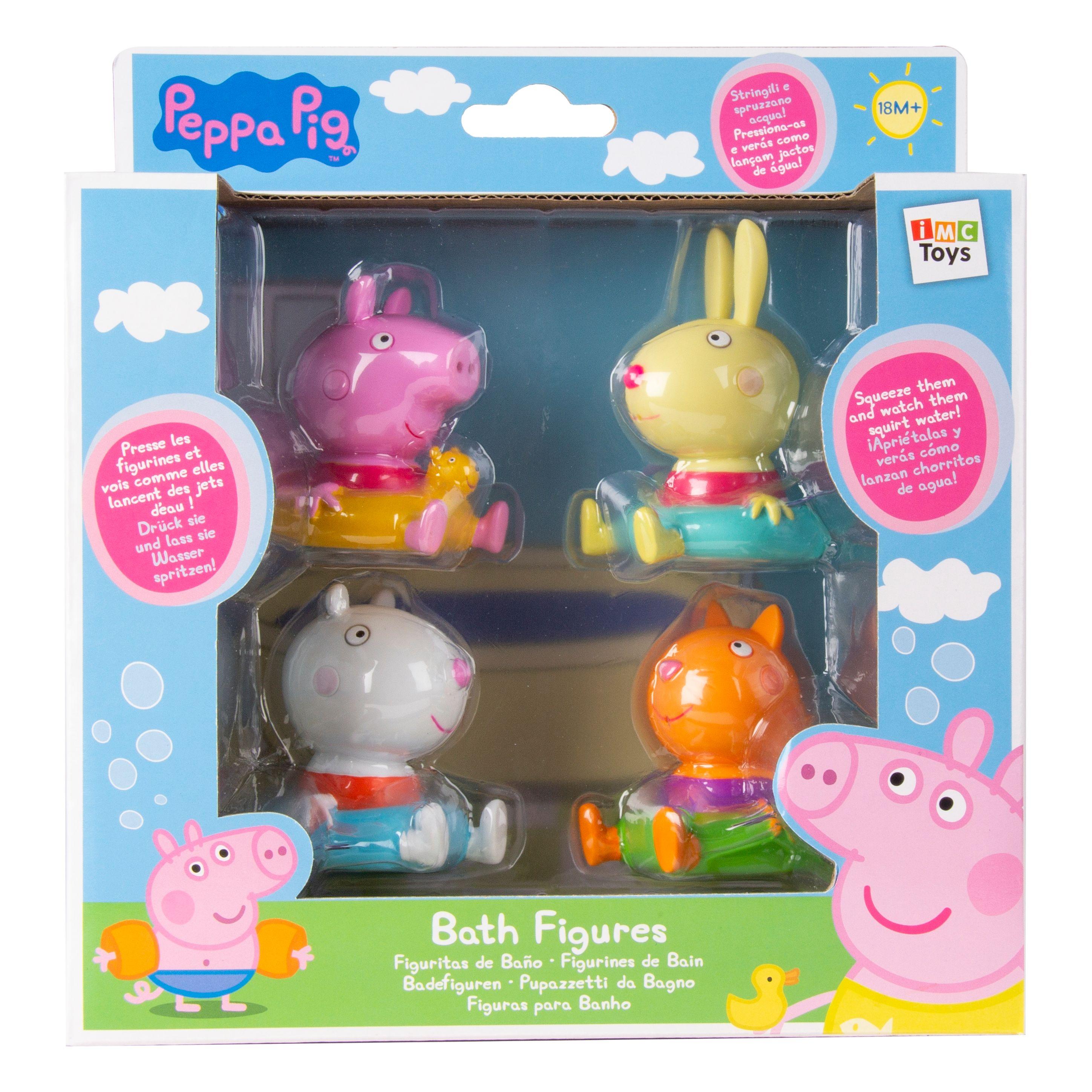 Figuritas de Baño Peppa Pig y sus Amigos 4 unidades-1