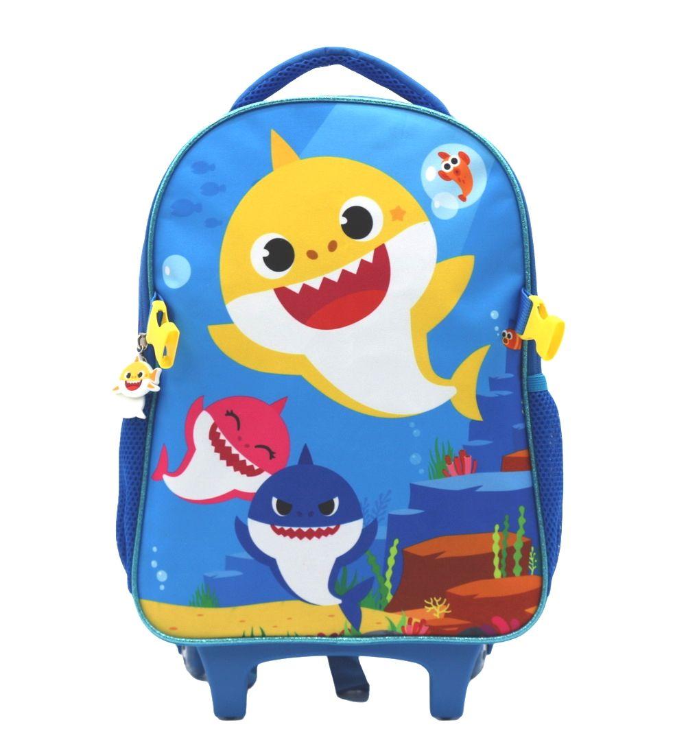 Mochila C/Ruedas + Lonchera Baby Shark-1
