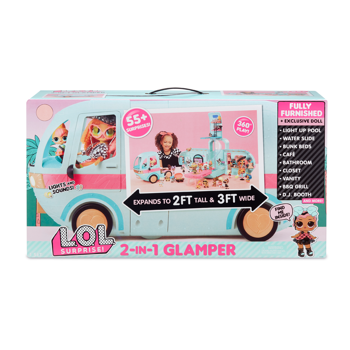 Lol Surprise! 2 En 1 Glamper Fashion Camper + 55 Sorpresas-6