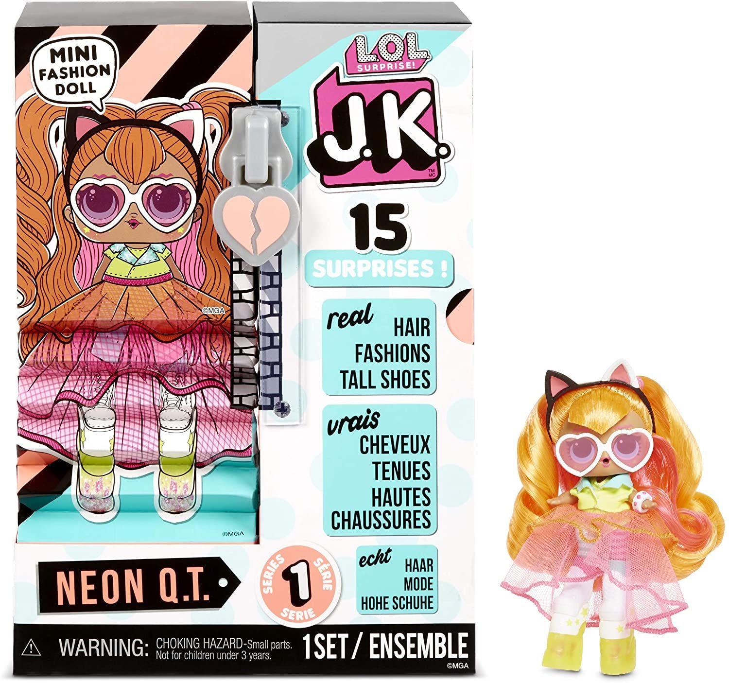 Lol Surprise Jk Mini Muñeca Neon Qt 15 Sorpresas-0