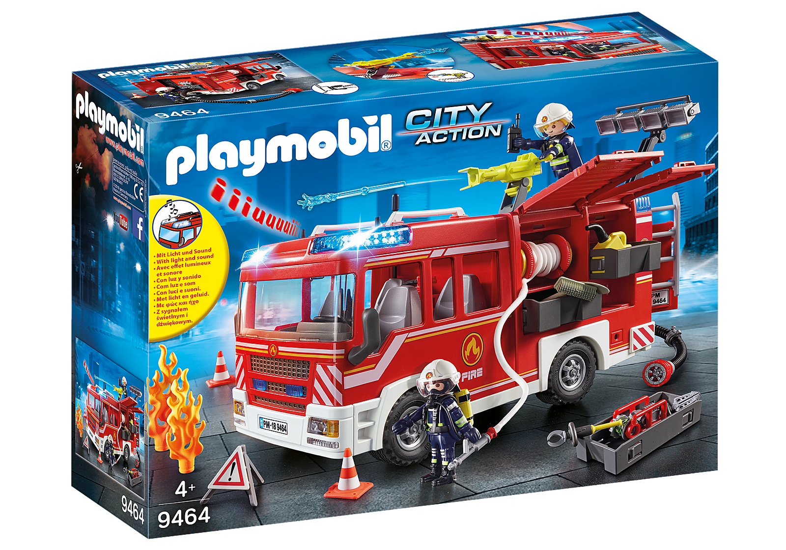 Playmobil Camión De Bomberos Luces Y Sonido 9464-0