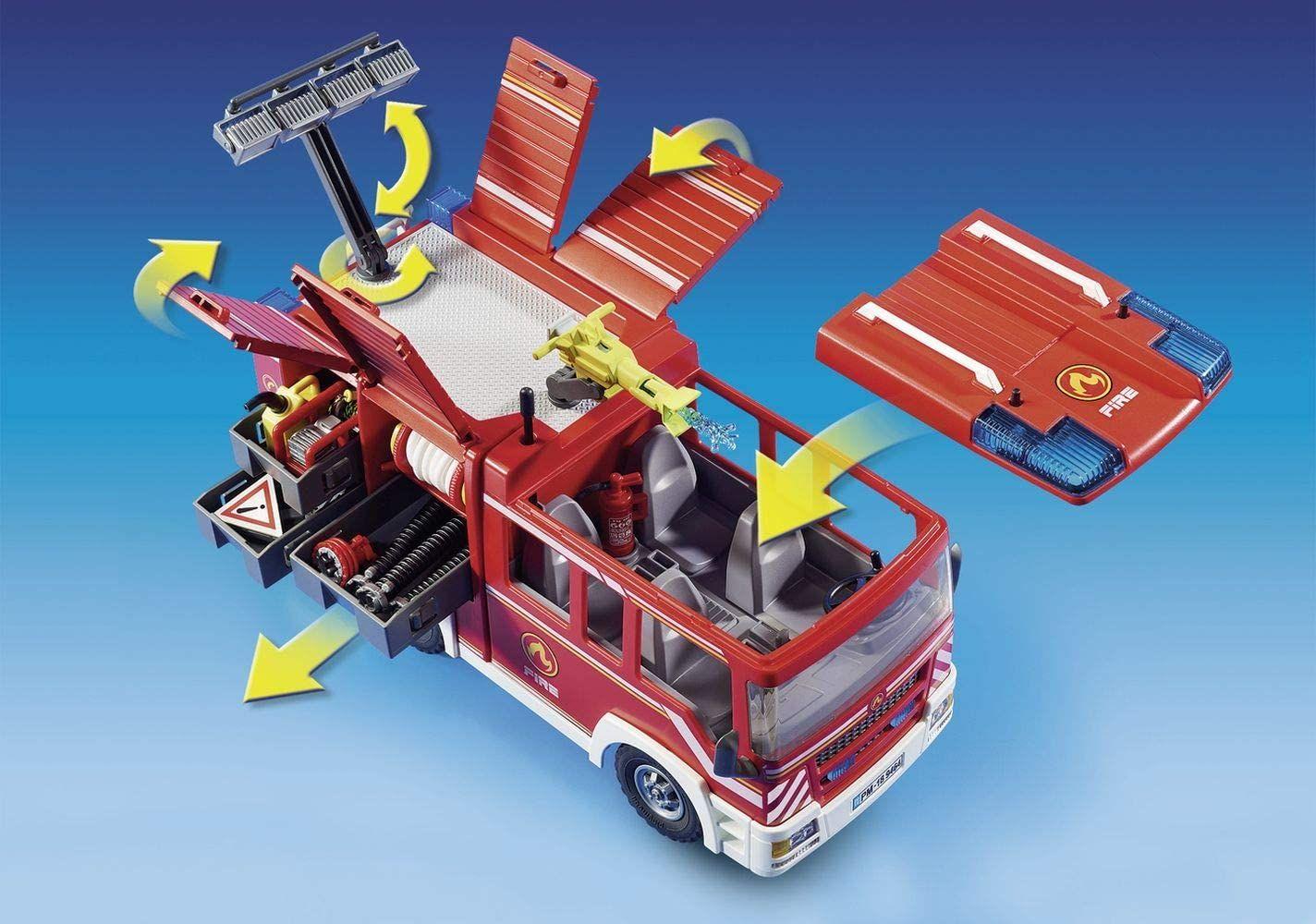 Playmobil Camión De Bomberos Luces Y Sonido 9464-3